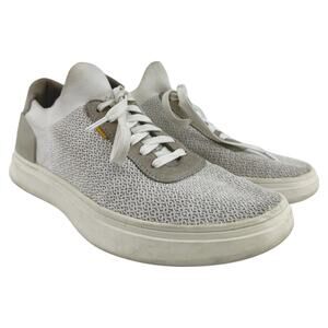 Casca Avro Knit Casual Sneakers Ankle Low Top Round Toe Ash White M6.5 W8.5
